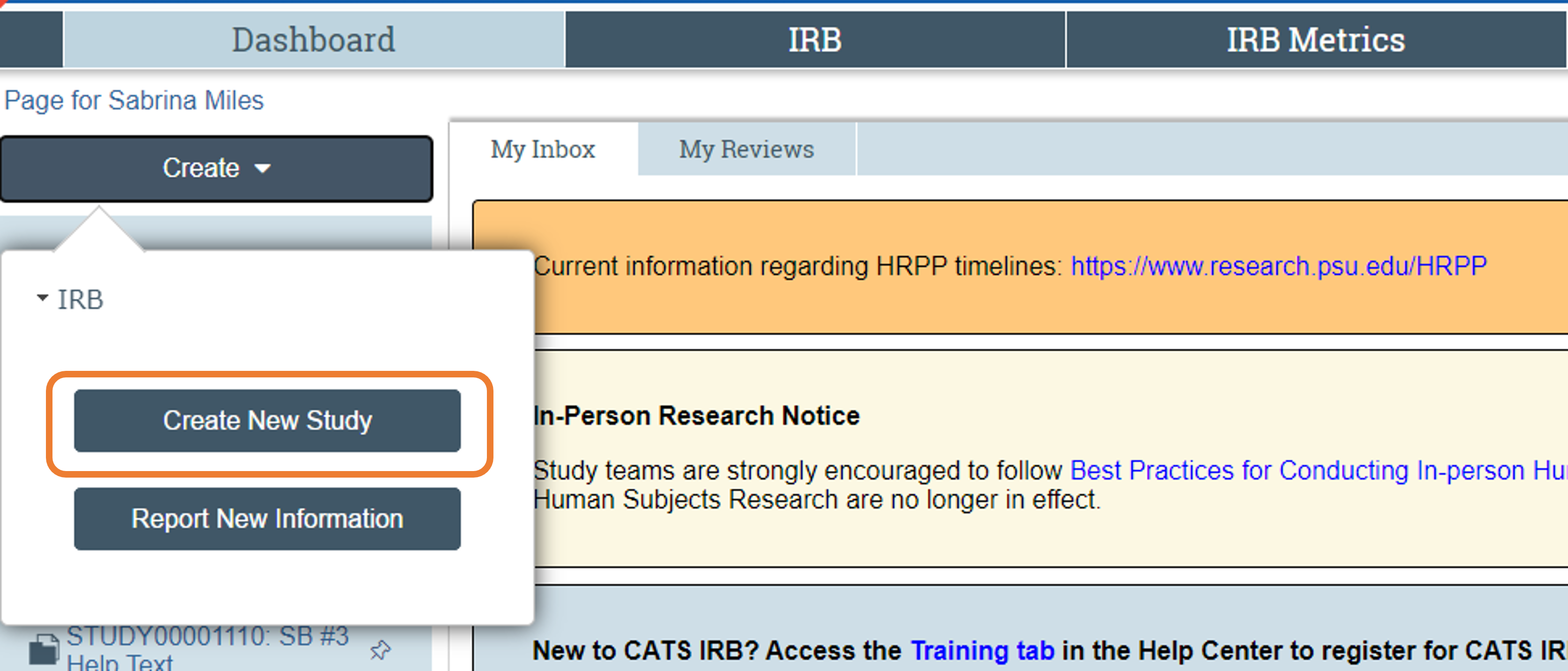 Create & Submit a Study to the IRB Research at Penn State